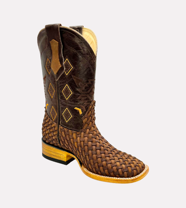 Cara_Blanca_Handmade_Cowboy_Basketweave_Petatillo_Leather_Western_Boots_Square_Toe_Chaparral_01