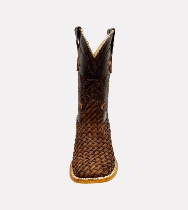 Cara_Blanca_Handmade_Cowboy_Basketweave_Petatillo_Leather_Western_Boots_Square_Toe_Chaparral_02