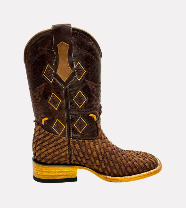 Cara_Blanca_Handmade_Cowboy_Basketweave_Petatillo_Leather_Western_Boots_Square_Toe_Chaparral_08