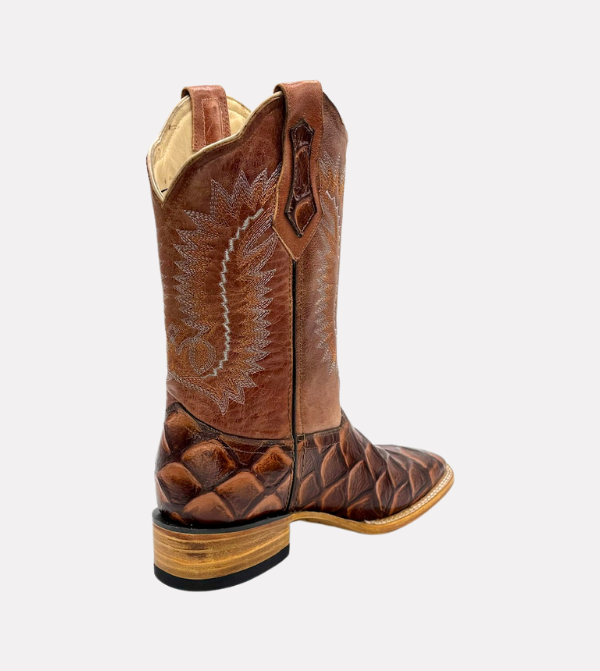 Cara_Blanca_Handmade_Cowboy_Prirarucu_Fish_Leather_Western_Boots_Square_Toe_El_Largo_07
