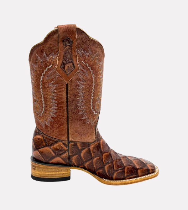 Cara_Blanca_Handmade_Cowboy_Prirarucu_Fish_Leather_Western_Boots_Square_Toe_El_Largo_08