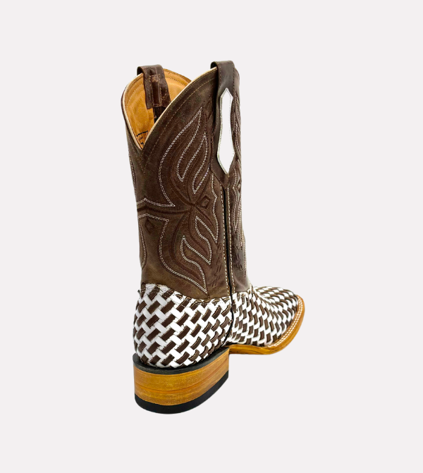 Cara_Blanca_Handmade_Cowboy_Basketweave_Petatillo_Leather_Western_Boots_Square_Toe_Sierra_Blanca_07
