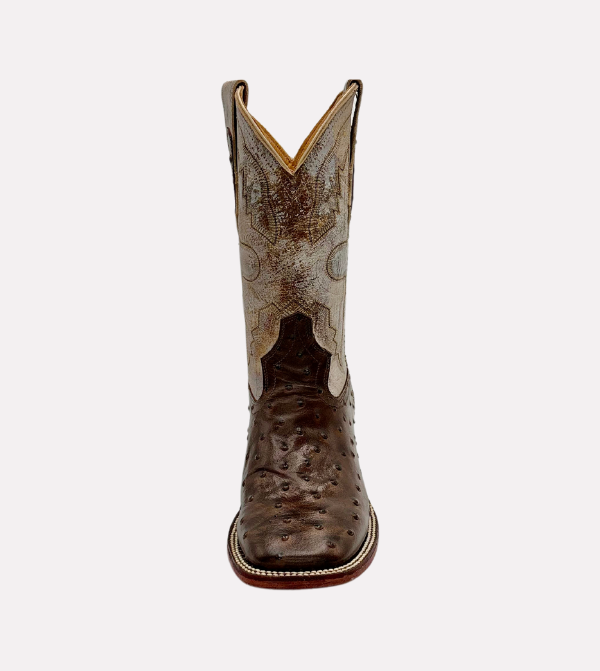 Cara_Blanca_Handmade_Cowboy_Ostrich_Leather_Vintage_Western_Boots_Square_Toe_The_Lone_Rider_02
