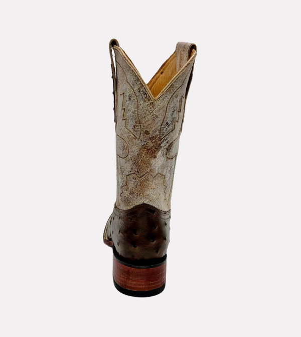 Cara_Blanca_Handmade_Cowboy_Ostrich_Leather_Vintage_Western_Boots_Square_Toe_The_Lone_Rider_06