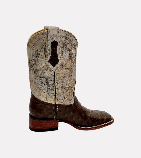Cara_Blanca_Handmade_Cowboy_Ostrich_Leather_Vintage_Western_Boots_Square_Toe_The_Lone_Rider_08
